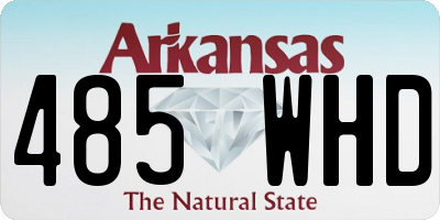AR license plate 485WHD