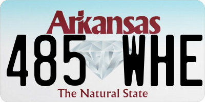 AR license plate 485WHE