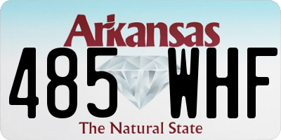 AR license plate 485WHF