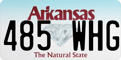 AR license plate 485WHG