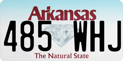 AR license plate 485WHJ