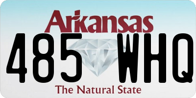 AR license plate 485WHQ
