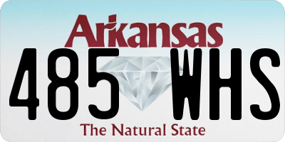 AR license plate 485WHS