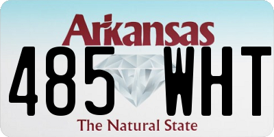 AR license plate 485WHT