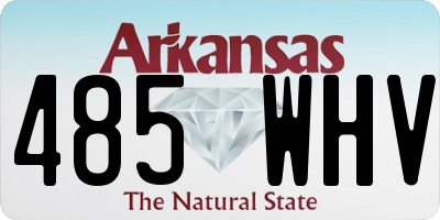AR license plate 485WHV