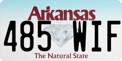 AR license plate 485WIF