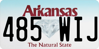 AR license plate 485WIJ