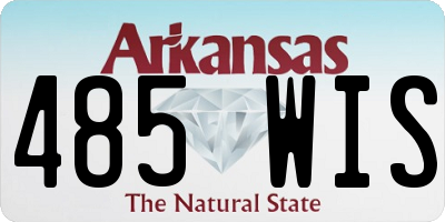 AR license plate 485WIS