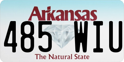 AR license plate 485WIU