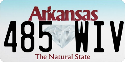 AR license plate 485WIV