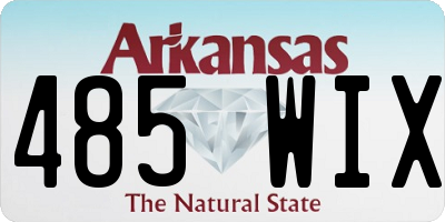 AR license plate 485WIX