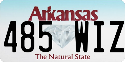 AR license plate 485WIZ