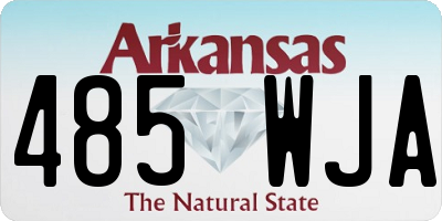 AR license plate 485WJA