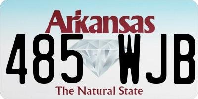 AR license plate 485WJB