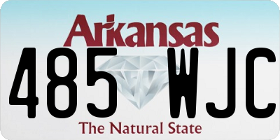 AR license plate 485WJC