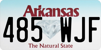 AR license plate 485WJF