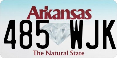 AR license plate 485WJK