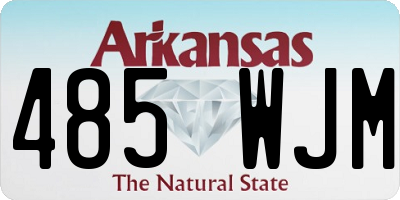 AR license plate 485WJM