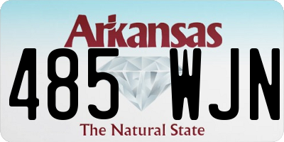 AR license plate 485WJN