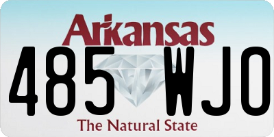 AR license plate 485WJO