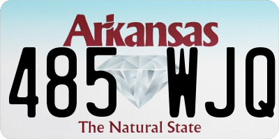 AR license plate 485WJQ