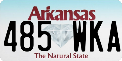 AR license plate 485WKA