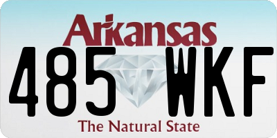AR license plate 485WKF