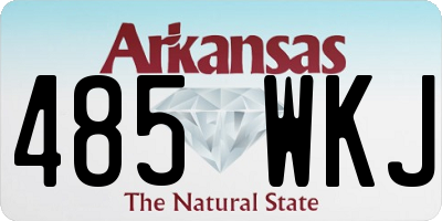 AR license plate 485WKJ