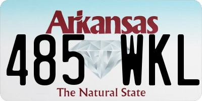 AR license plate 485WKL