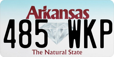 AR license plate 485WKP