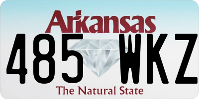 AR license plate 485WKZ