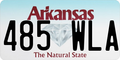 AR license plate 485WLA