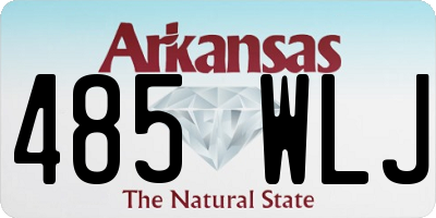AR license plate 485WLJ