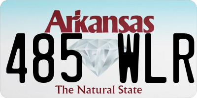 AR license plate 485WLR