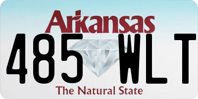 AR license plate 485WLT