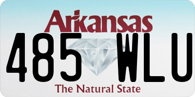 AR license plate 485WLU