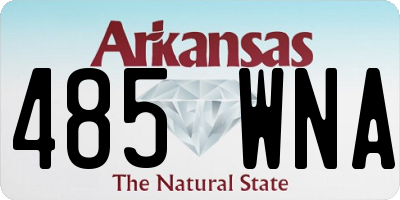 AR license plate 485WNA