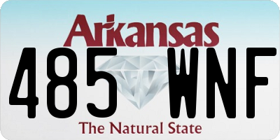 AR license plate 485WNF