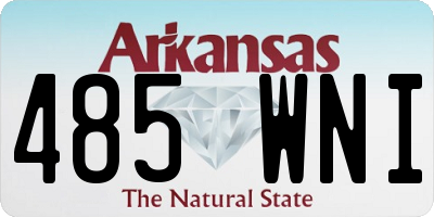 AR license plate 485WNI