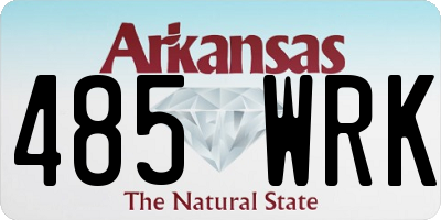 AR license plate 485WRK