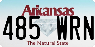AR license plate 485WRN