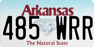 AR license plate 485WRR
