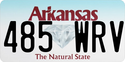 AR license plate 485WRV