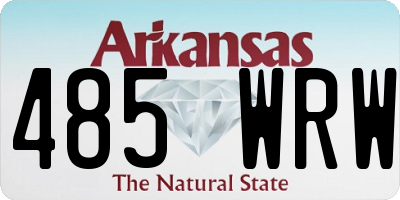 AR license plate 485WRW