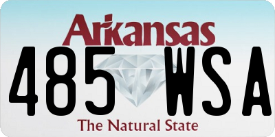 AR license plate 485WSA