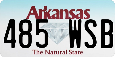 AR license plate 485WSB