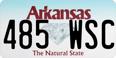 AR license plate 485WSC