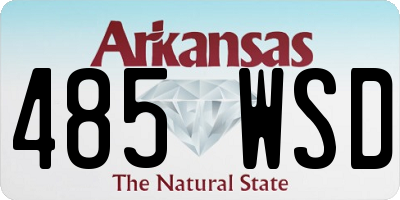 AR license plate 485WSD