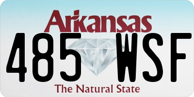 AR license plate 485WSF