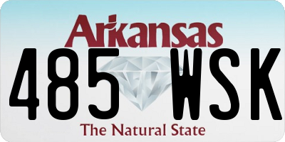 AR license plate 485WSK